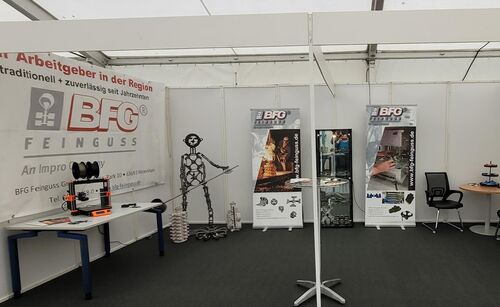 Ein Bild des Messestands auf der  Gildemesse