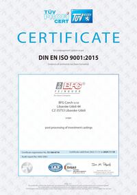 Screenshot des DIN EN ISO 9001 Zertifikats